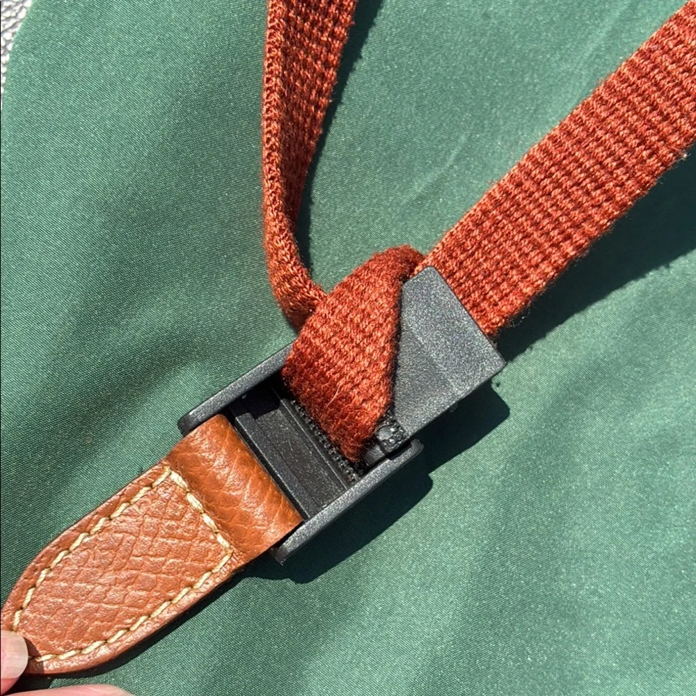 Green LONGCHAMP Tote Bag with Brown Trim - Classic Everyday Carry